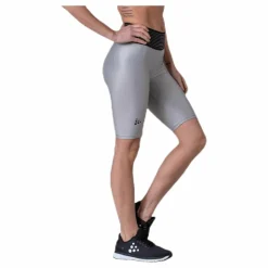 Craft UNMTD Shiny Short Tights Grey* Tights|Träning