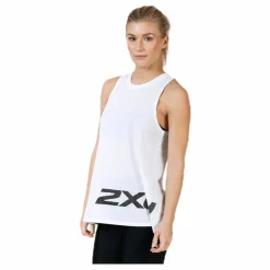 2XU Urban Graphic Singlet White/Black* Löpning|Linnen