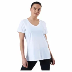 2XU URBAN V Neck Hi Low Tee White* T-Shirts|Löpning
