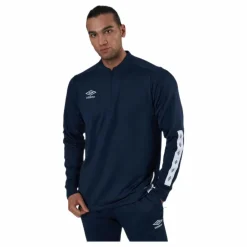 Umbro UX Elite Halfzip Top Blue/White* Fotboll|Tröjor