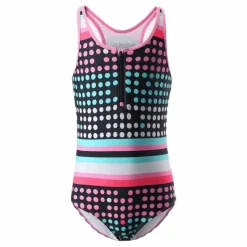 Reima Vanuatu Sunproof Swimsuit Pink/Black*Barn Simning|Badkläder