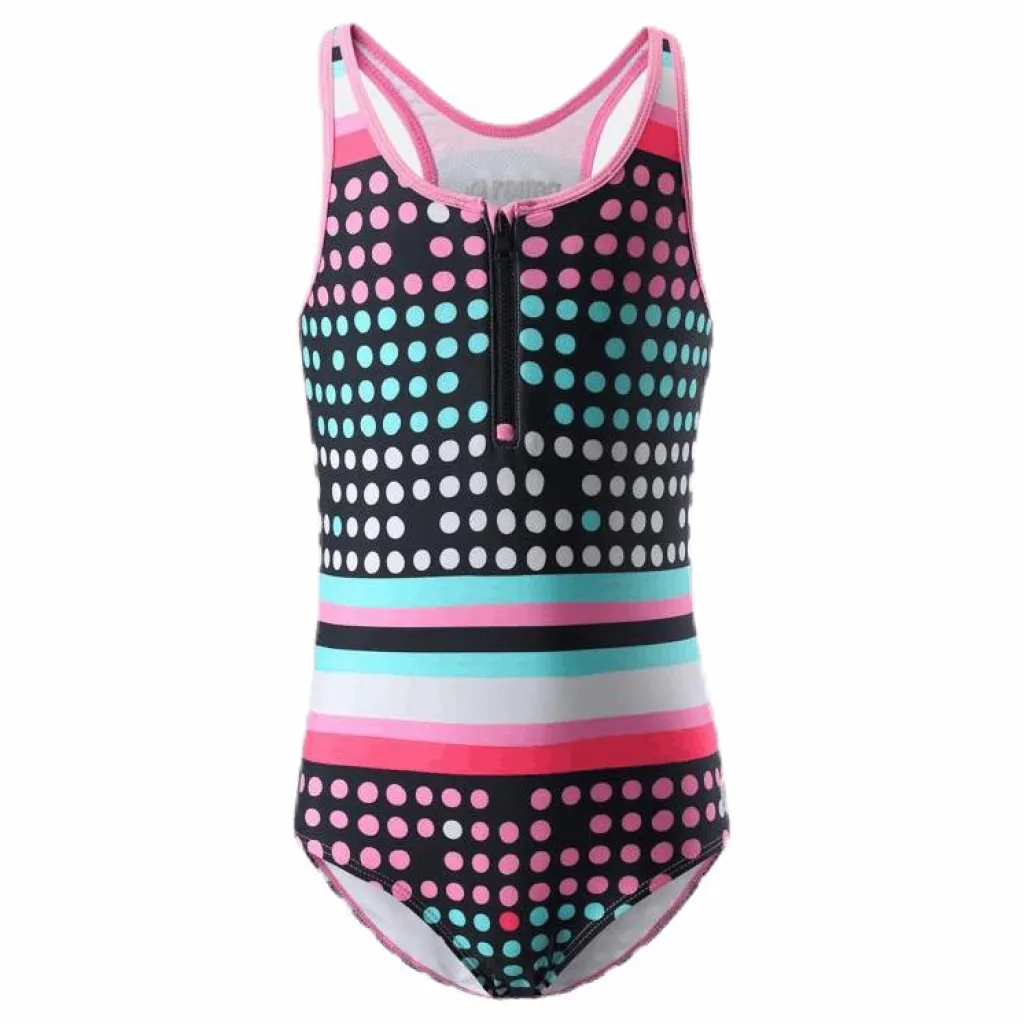 Reima Vanuatu Sunproof Swimsuit Pink/Black*Barn Simning|Badkläder