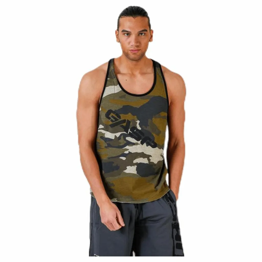 GASP Vintage T-back Patterned/Green* Linnen|Träning