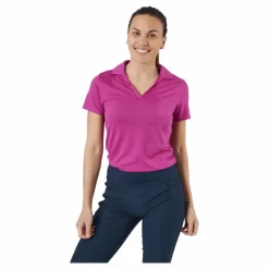Puma Golf W Cloudspun Coast Polo Festival Fuchsia Heather* Golf|T-Shirts