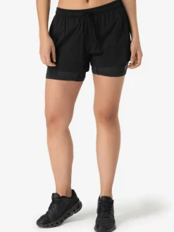 Super.Natural W Double Layer Shorts Black* Shorts|Träning