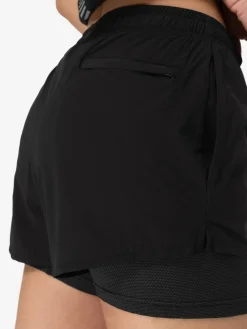 Super.Natural W Double Layer Shorts Black* Shorts|Träning