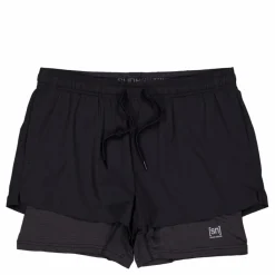 Super.Natural W Double Layer Shorts Black* Shorts|Träning