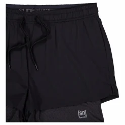 Super.Natural W Double Layer Shorts Black* Shorts|Träning