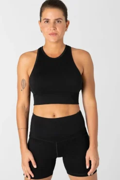 Super.Natural W Liquid Flow Top Black* Sport-Bh:Ar|Träning