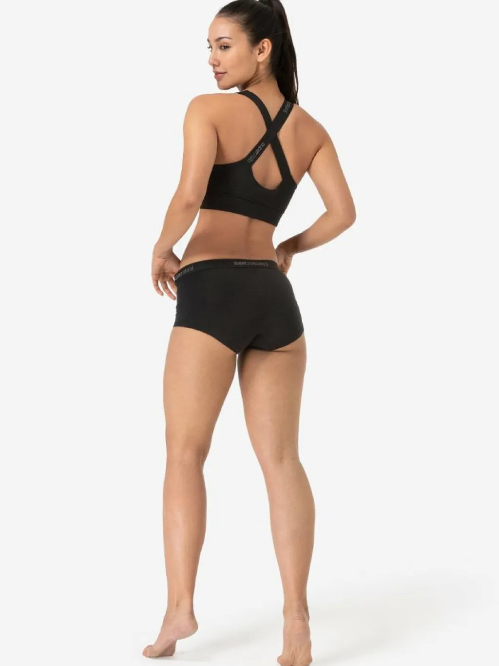 Super.Natural W Rubberribbra Black* Sport-Bh:Ar|Träning