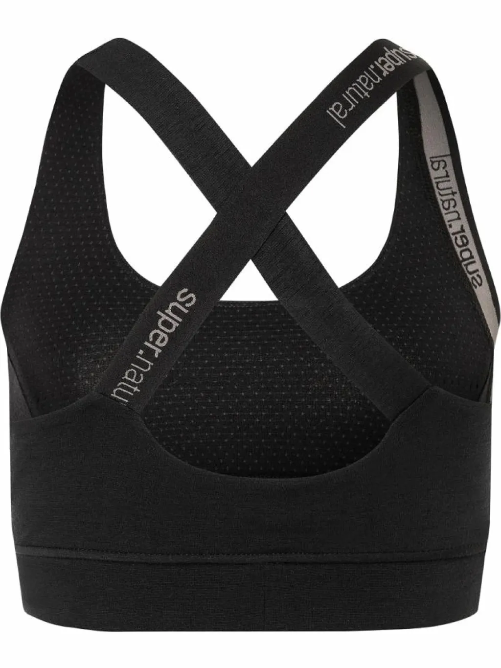 Super.Natural W Rubberribbra Black* Sport-Bh:Ar|Träning