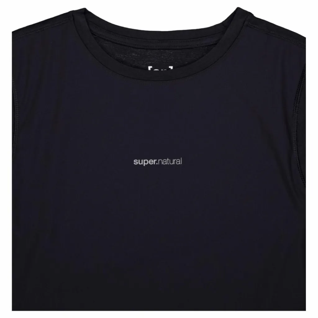 Super.Natural W Windbreaker Tee Black* Yoga|T-Shirts