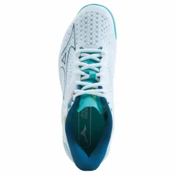 Mizuno Wave Exceed Tour 5 Ac White/turquoise/moroccan Blue* Racketsporter|Träningsskor