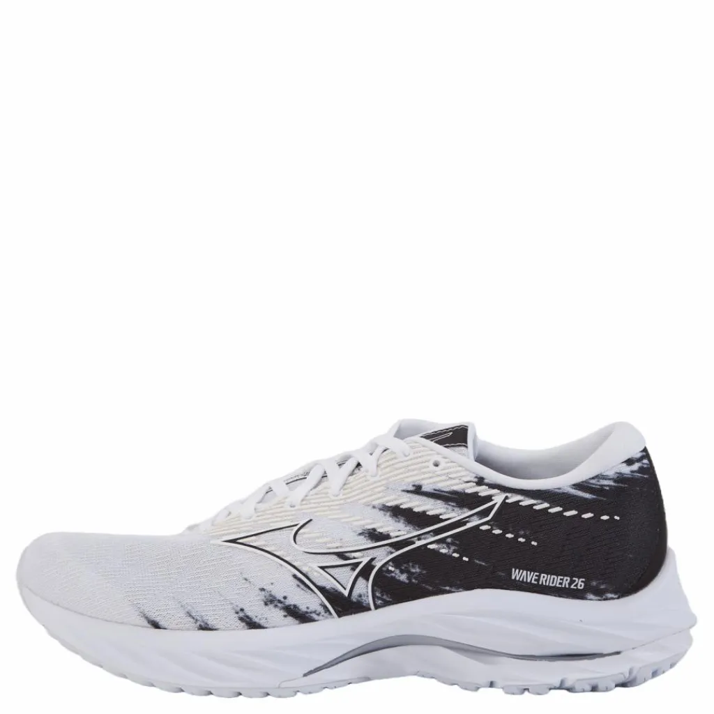 Mizuno Wave Rider 26 White/white/black* Löpning|Löparskor