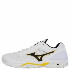 Mizuno Wave Stealth V White/black/lemon Chrome* Inomhussporter