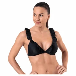 Waikani Beachwear Wikolia Frill Top Black* Simning|Badkläder