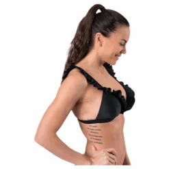 Waikani Beachwear Wikolia Frill Top Black* Simning|Badkläder