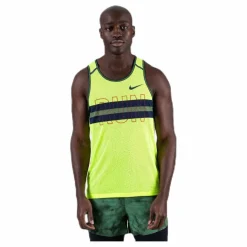 Nike Wil Run Tank Mesh Green* Linnen|Löpning