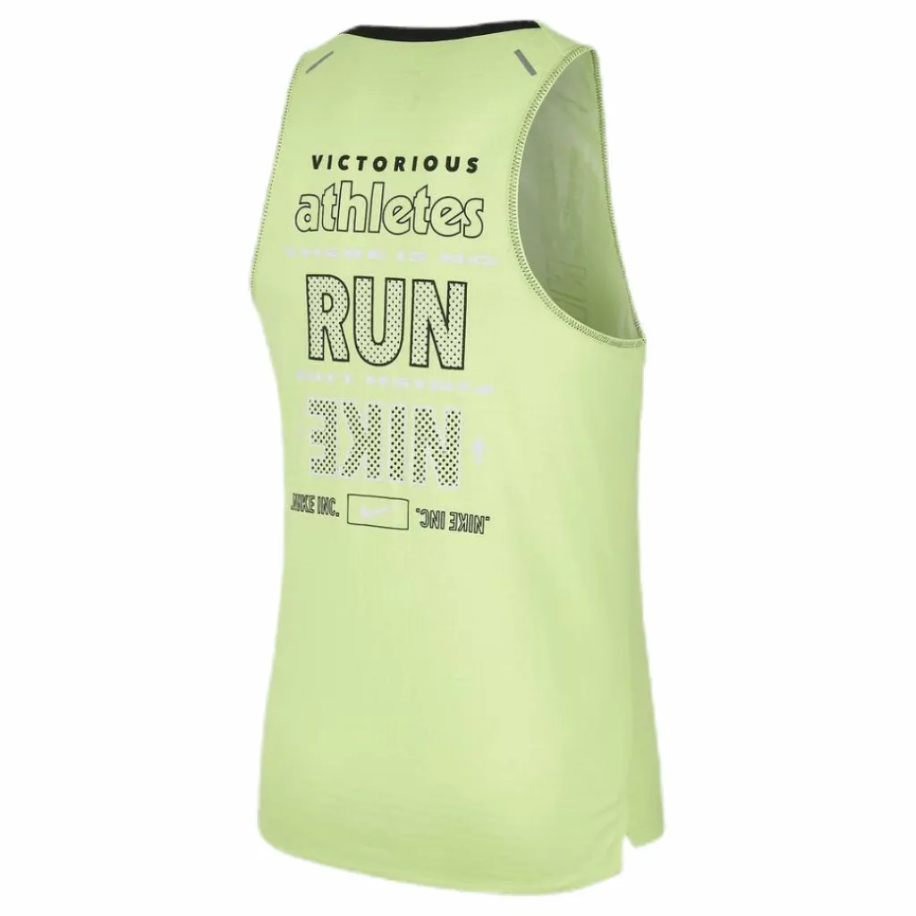 Nike Wild Run Rise 365 Tank Green/Yellow* Linnen|Löpning