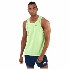 Nike Wild Run Rise 365 Tank Green/Yellow* Linnen|Löpning