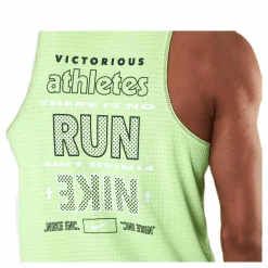 Nike Wild Run Rise 365 Tank Green/Yellow* Linnen|Löpning