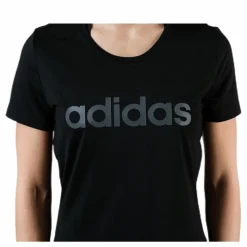 adidas Women D2M Logo T-Shirt Black / Grey Six* Träning|T-Shirts