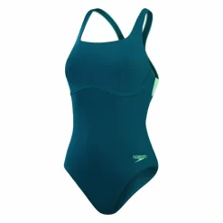 Speedo Womens Flex Band Swimsuit With Blue/green* Simning|Badkläder