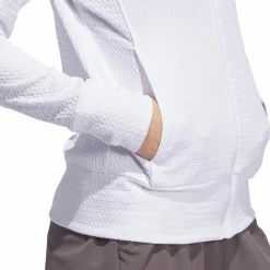 adidas Women's Ultimate365 Textured Jacket White* Golf|Jackor