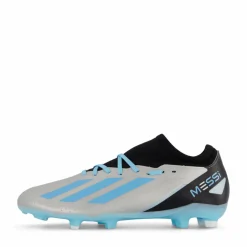 adidas X Crazyfast Messi.3 Firm Ground Boots Silver Metallic / Bliss Blue / Core Black* Fotboll|Fotbollsskor