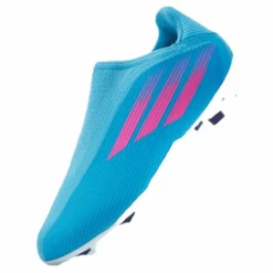 adidas X Speedflow.3 Laceless Firm Ground Boots Sky Rush / Team Shock Pink / Cloud White*Barn Fotboll|Fotbollsskor