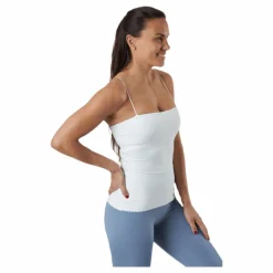 Nike Yoga Luxe Eyelet Tank Top White* Yoga|Linnen