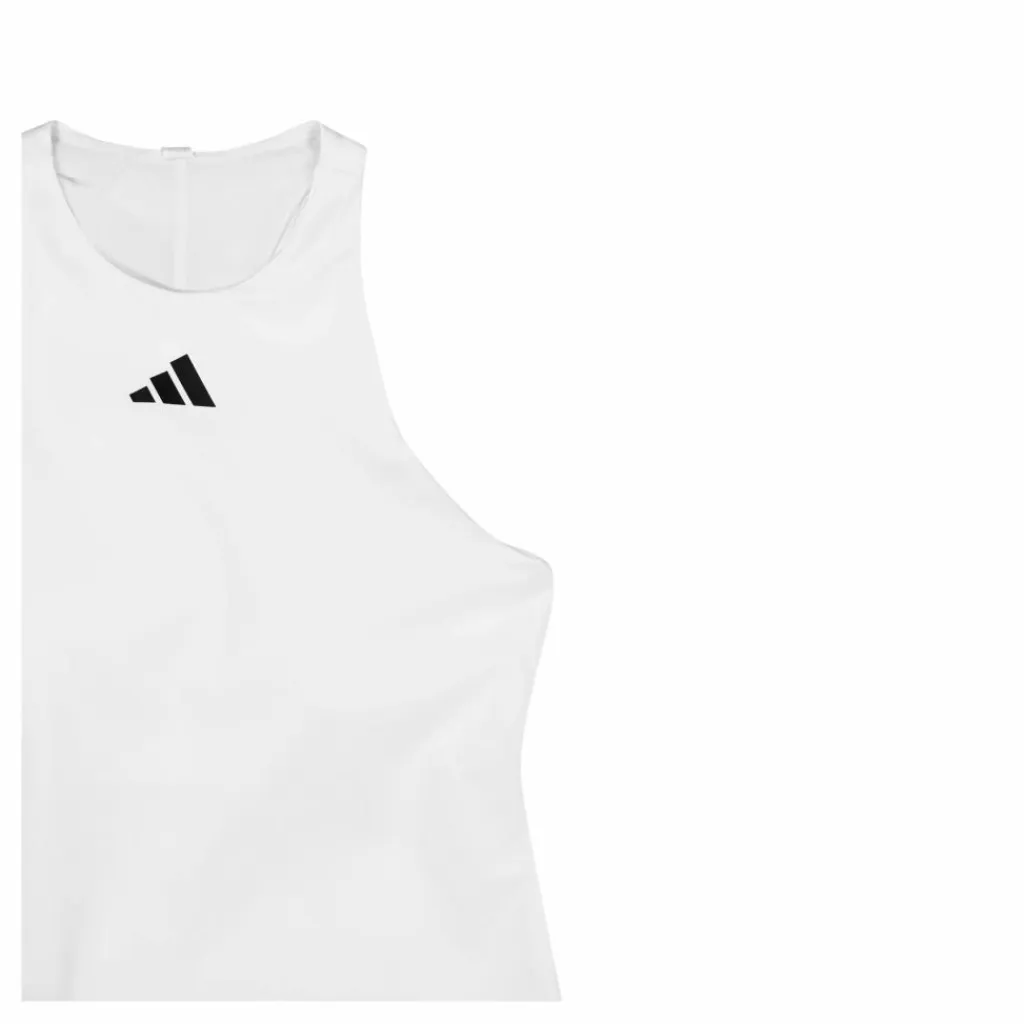 adidas Tennis Y-tank White* Linnen|Racketsporter