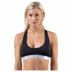 Calvin Klein Zip Bralette-Rp Black* Simning|Badkläder